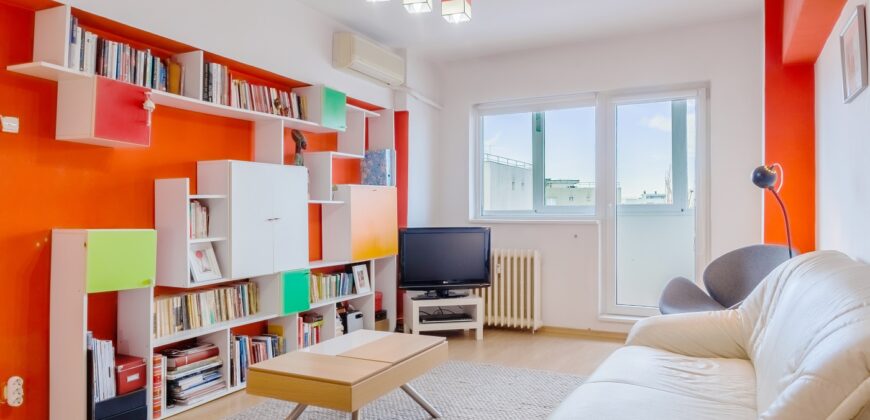 Dristor – Râmnicu Sărat, 3 camere în bloc reabilitat, etaj 7, an 1983